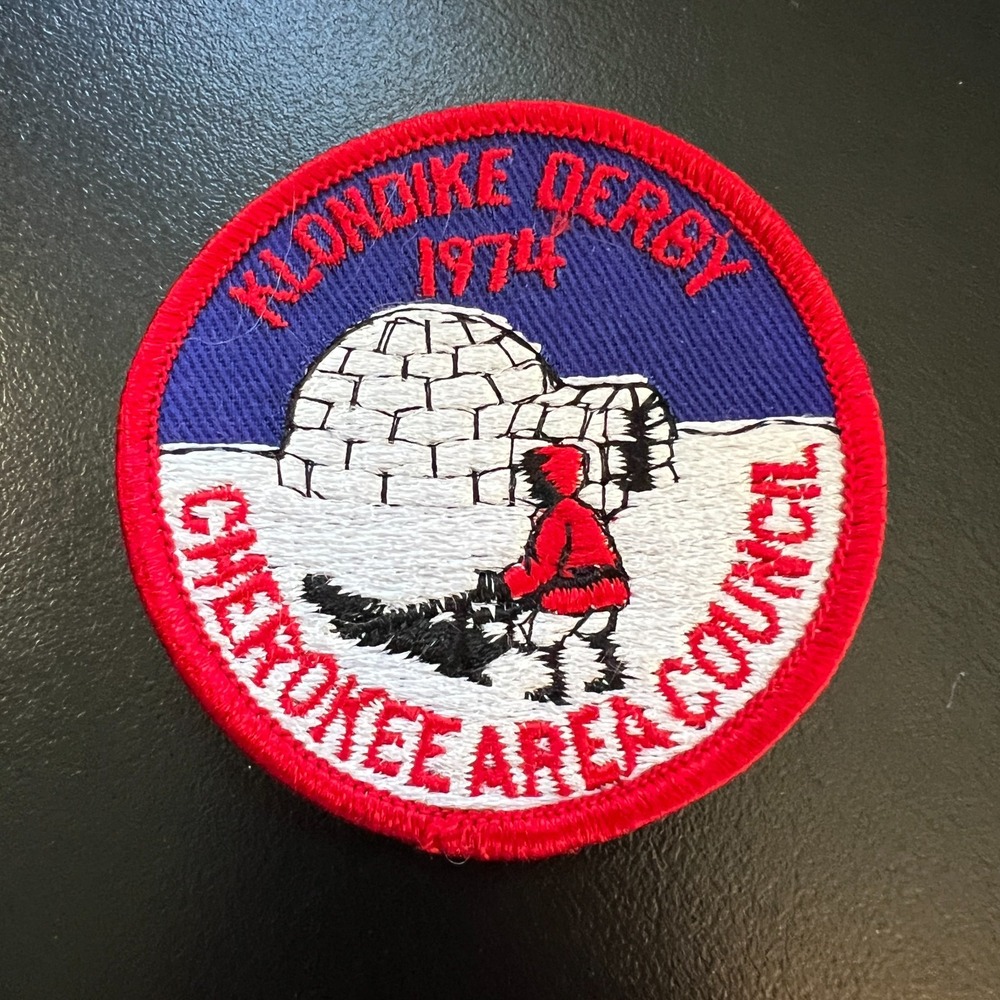 Boy Scout Patch Klondike Derby 1974 Cherokee Area Council Vintage